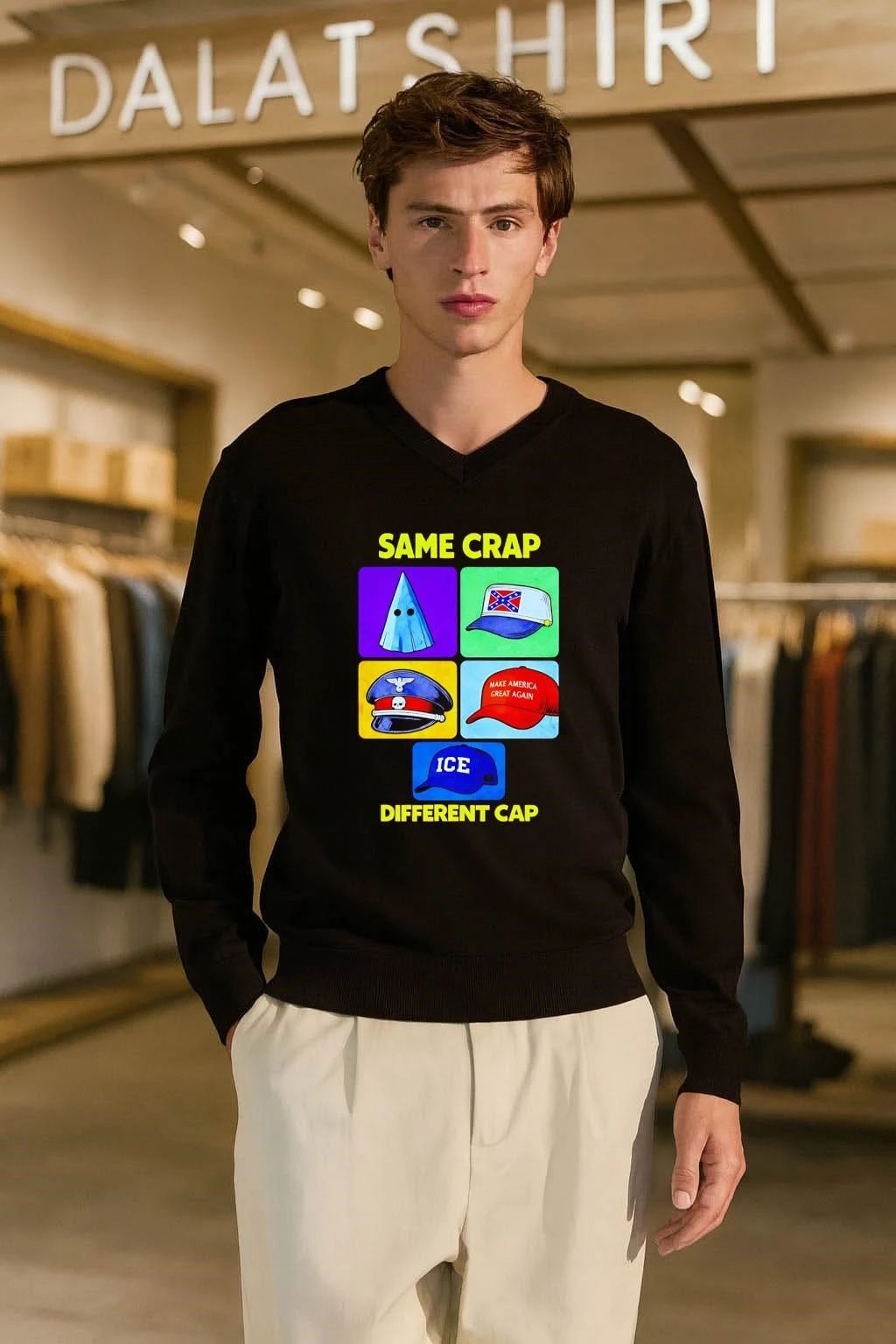 Same Crap Different Cap Political Protest Graphic shirt