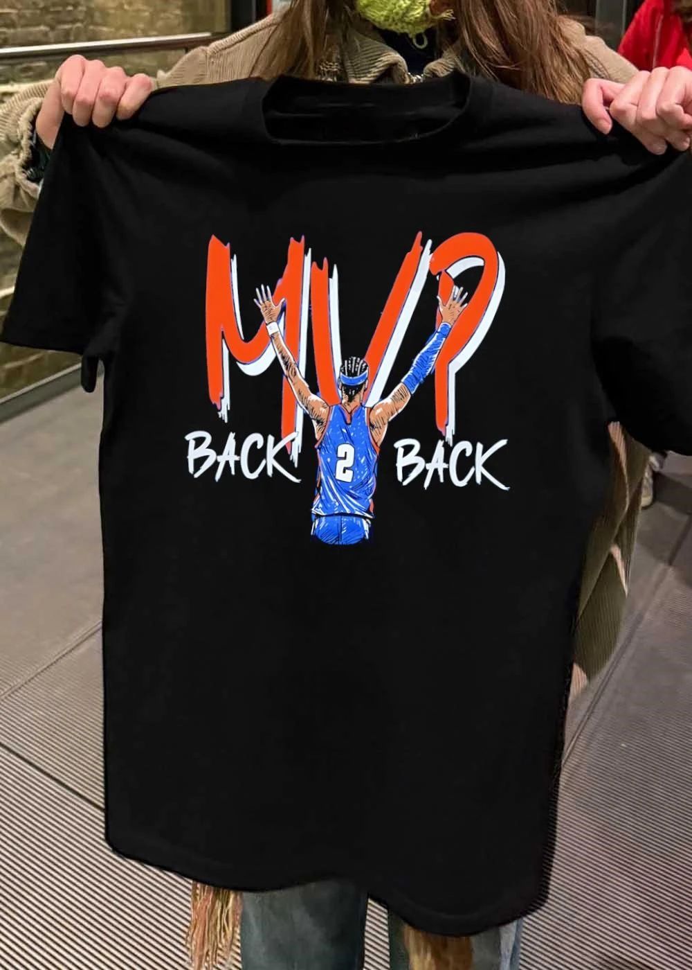 MVP Back To Back Shai Gilgeous-Alexander OKC shirt