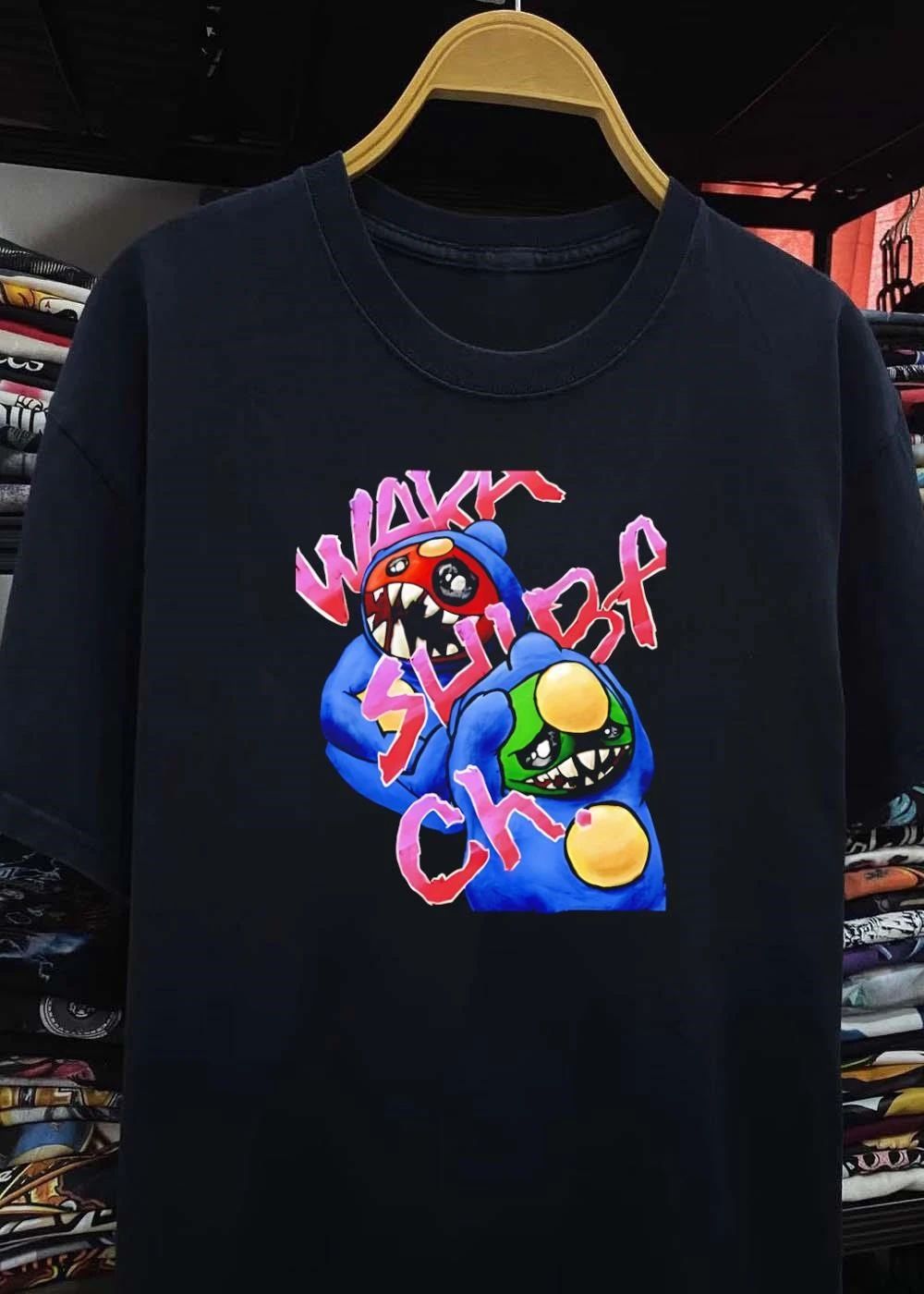 Wakk Slurp Ch Graffiti Red And Green Creepy Cute Monsters T-Shirt