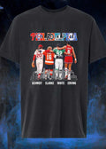 Philadelphia Team Logos Sports Legends Schmidt Clarke White Erving T-Shirt