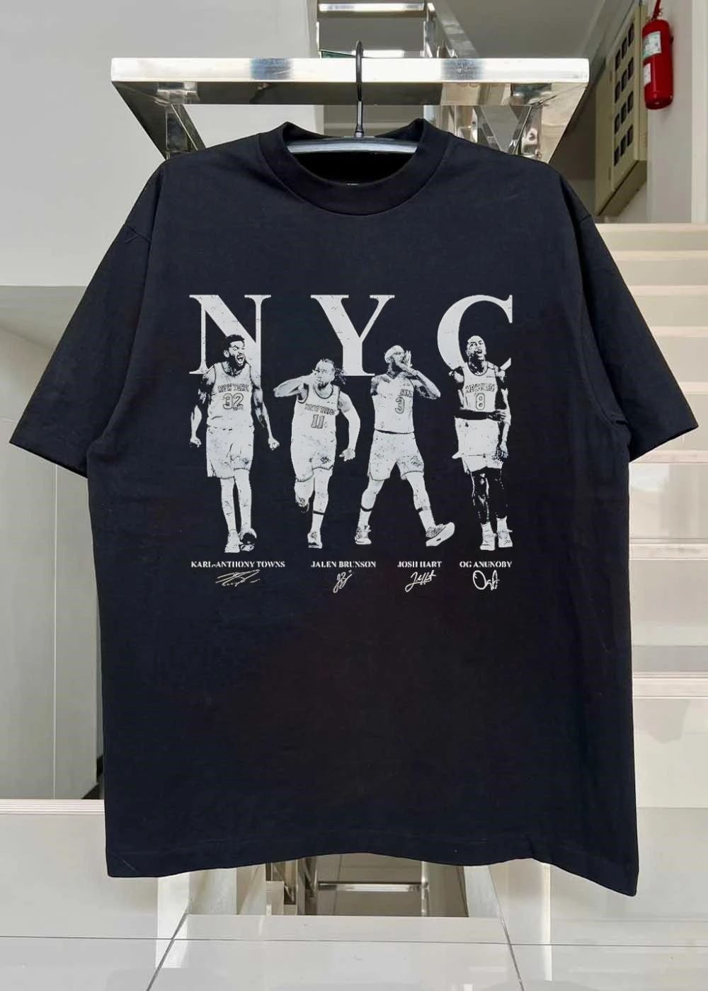 NYC Karl Anthony Towns Jalen Brunson Josh Hart OG Anunoby shirt