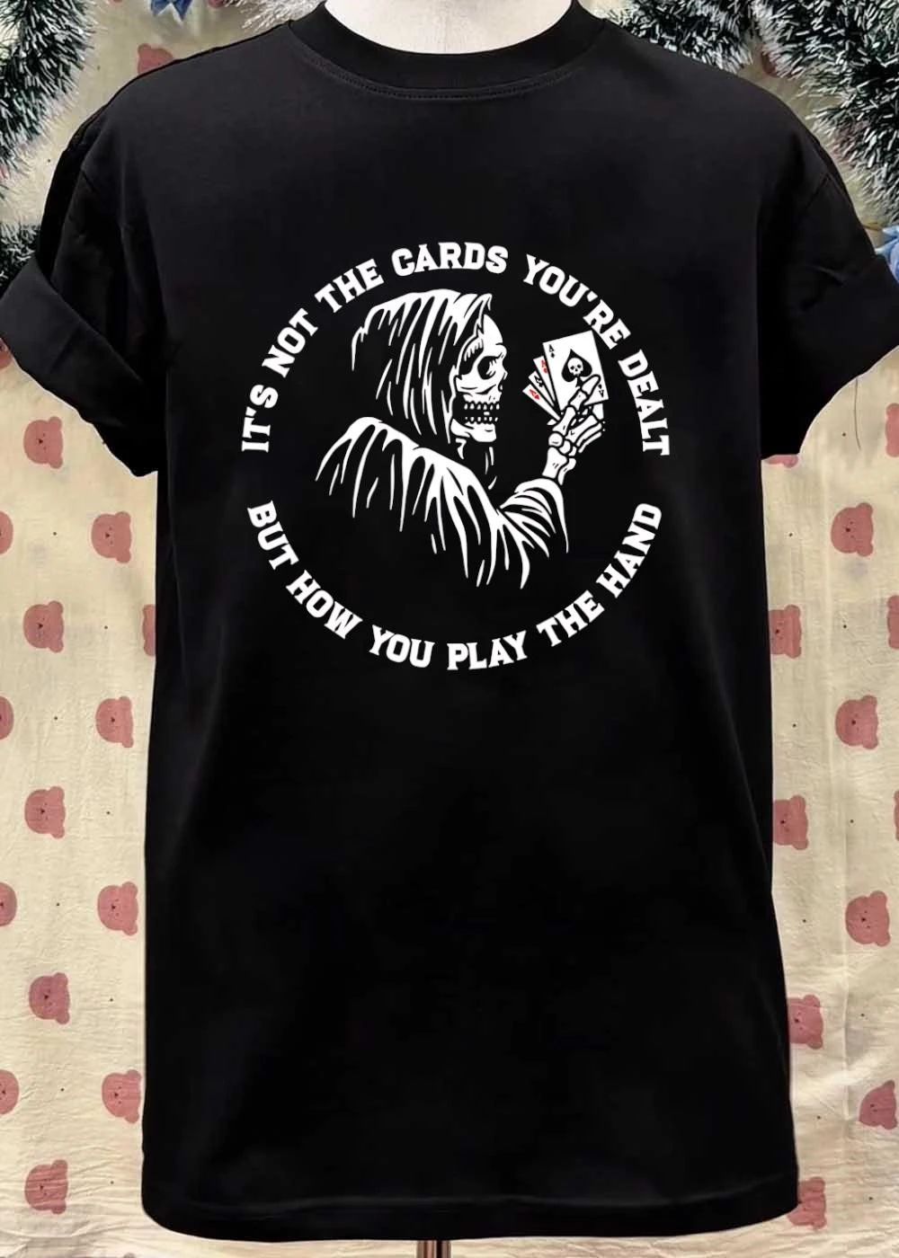 Grim Reaper Playing Cards How You Play The Hand T-Shirt