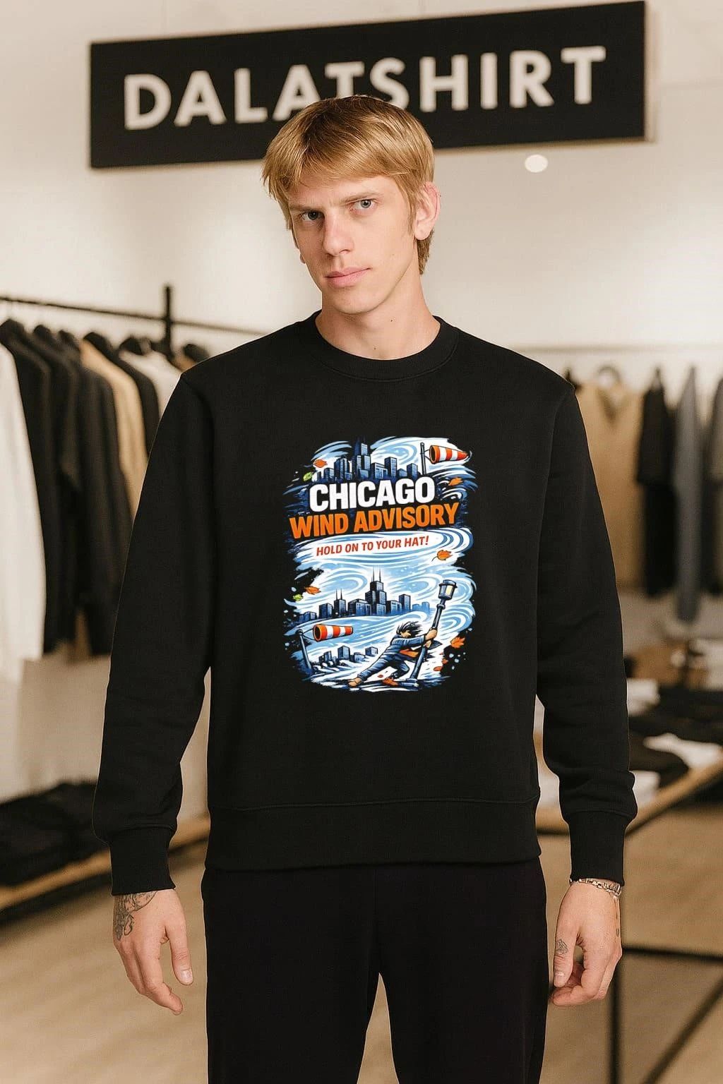Chicago Wind Advisory Hold On To Your Hat shirt