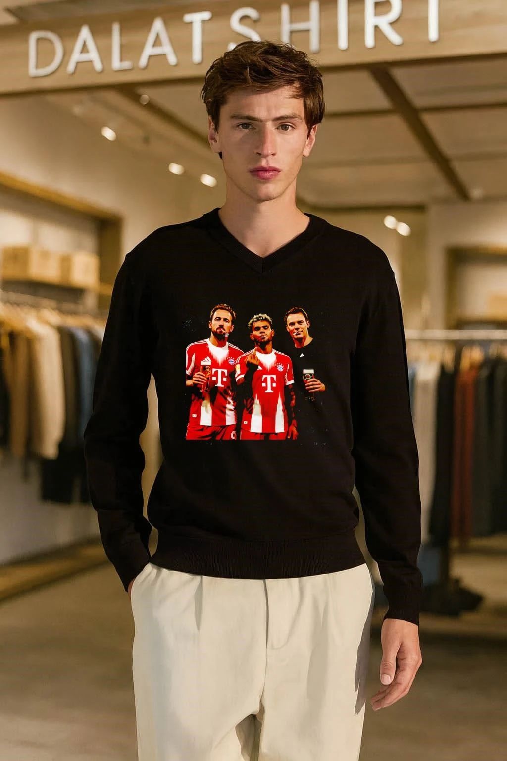 Harry Kane and Manuel Neuer and Luis Díaz shirt