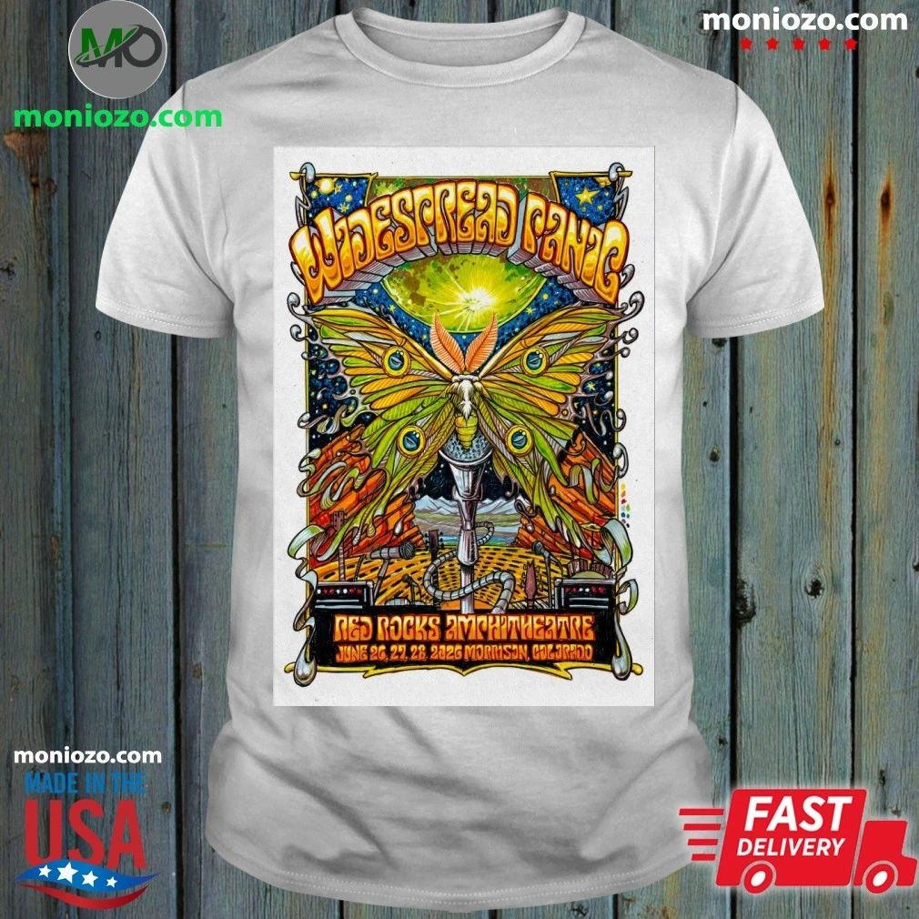 Original Widespread Panic Morrison CO, Jun 26-28 2026 Poster T-Shirt