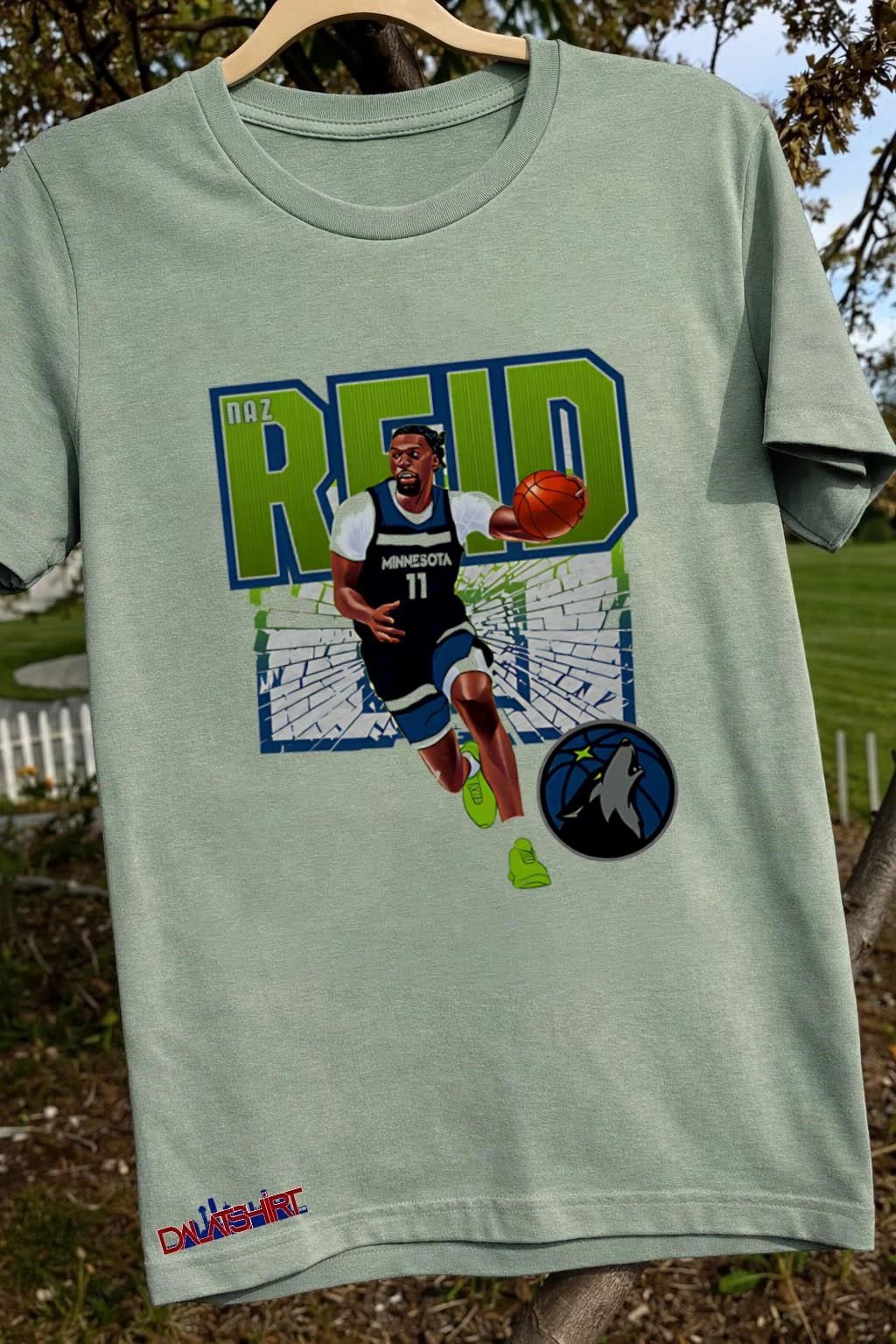 Naz Reid Minnesota Timberwolves Shattered shirt
