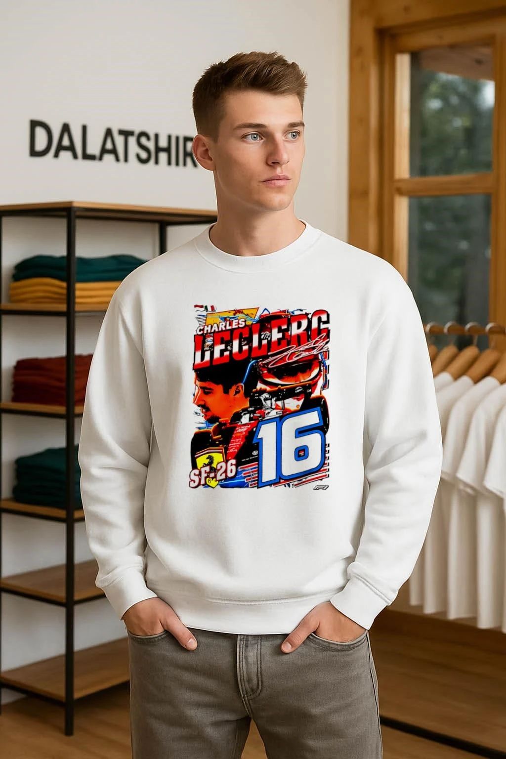 Formula 1 Charles Leclerc for Scuderia Ferrari Car 16 shirt