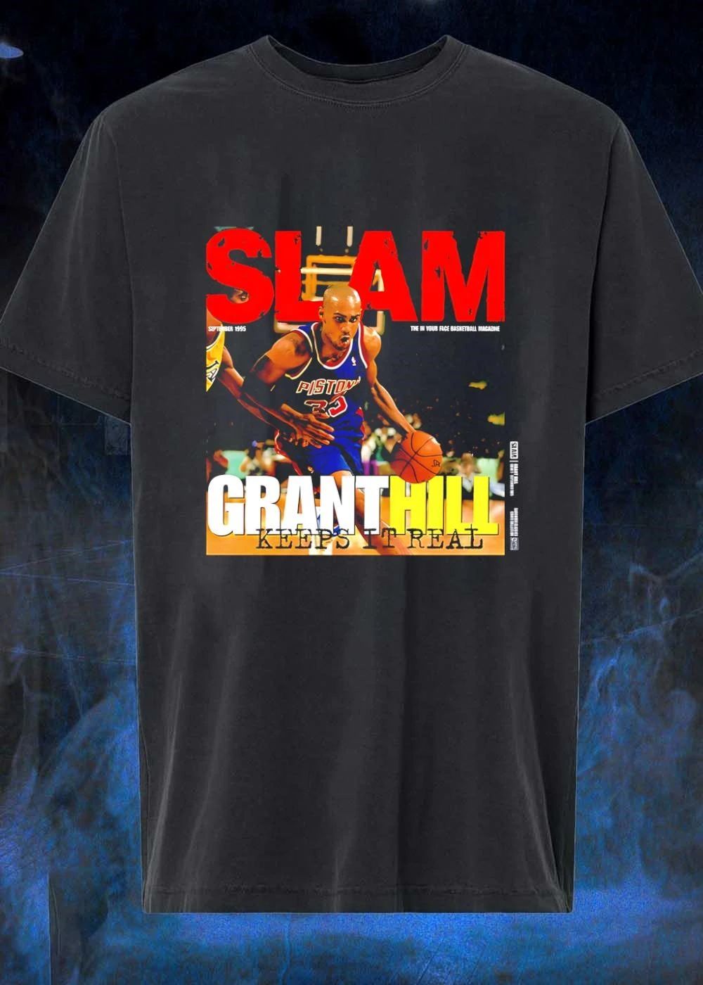 SLAM Grant Hill Keeps It Real Pistons Basketball shirt