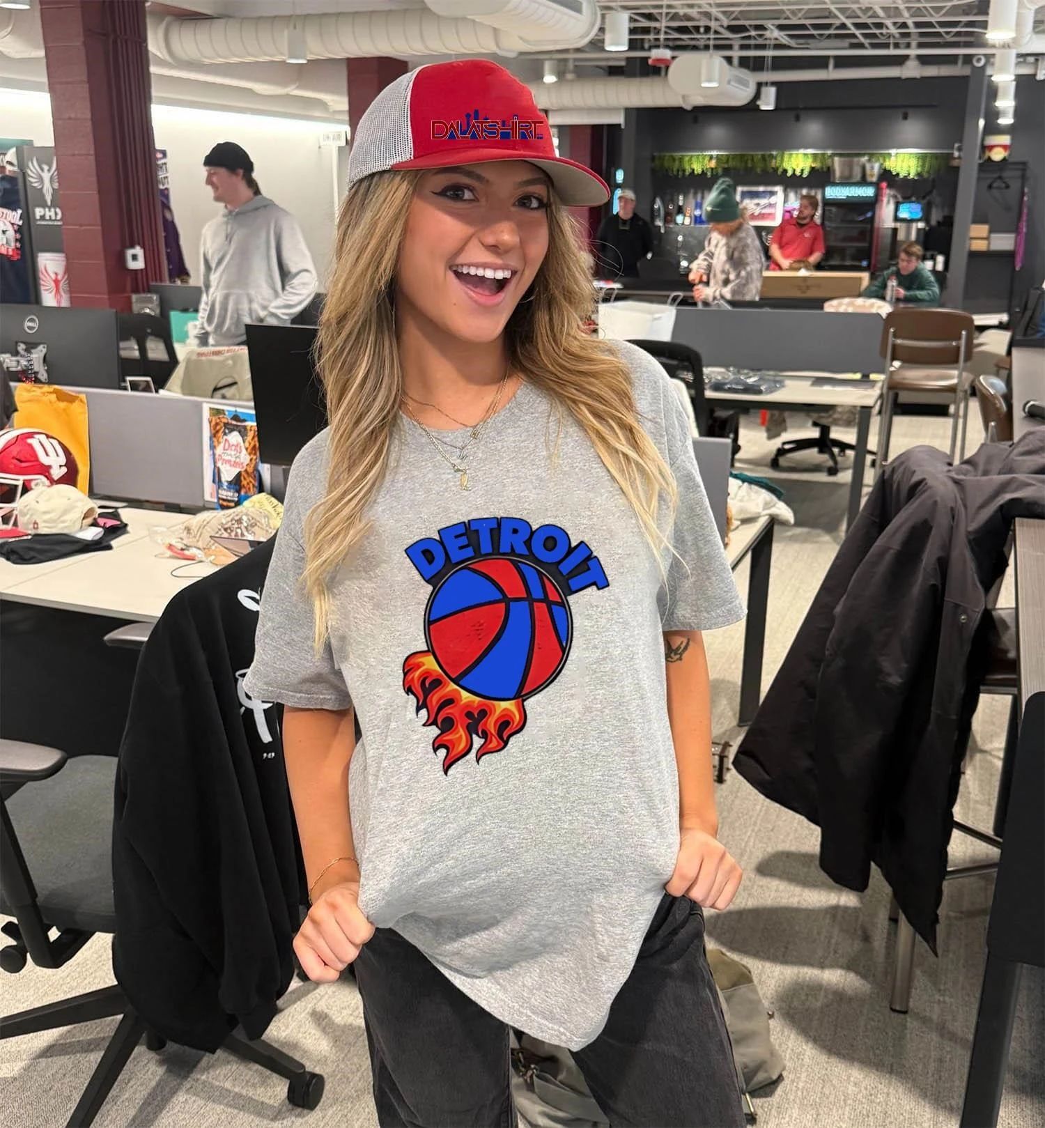 Detroit Pistons Basketball On Fire shirt