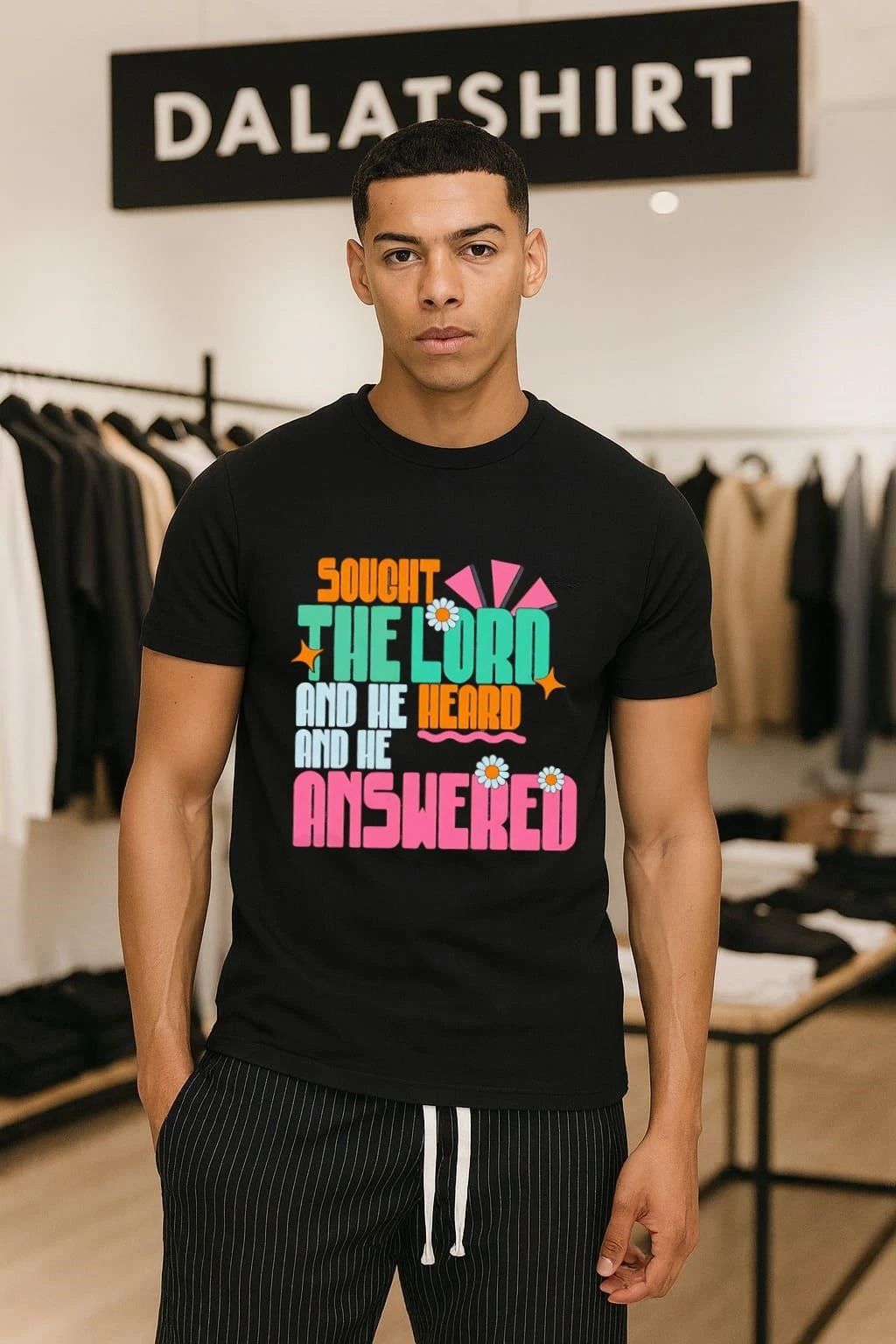I Sought The Lord And He Heard And Answered Retro shirt