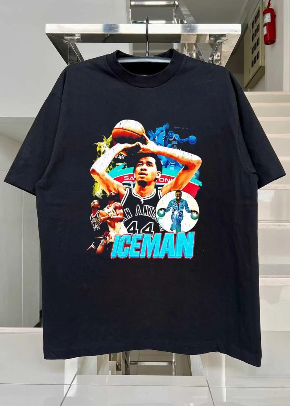 George Gervin Iceman San Antonio 44 Basketball shirt