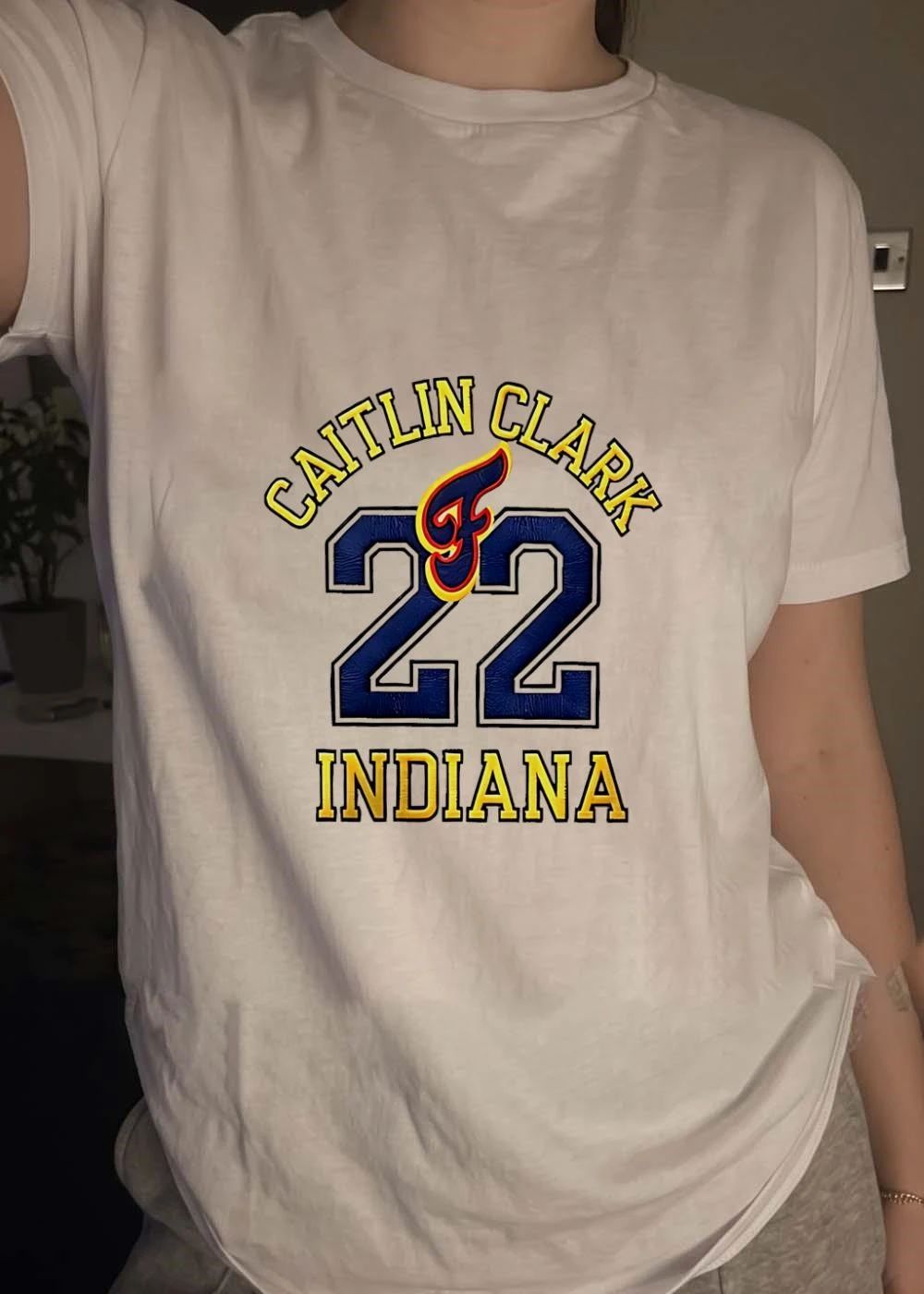 Caitlin Clark 22 Indiana Fever Basketball Name Number shirt