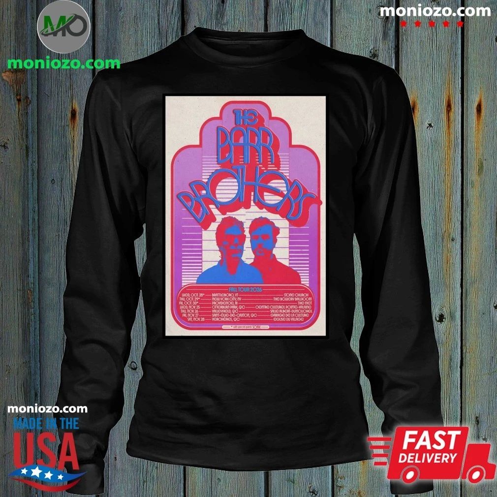 The Barr Brothers Poster 2026 Fall Tour T-Shirt
