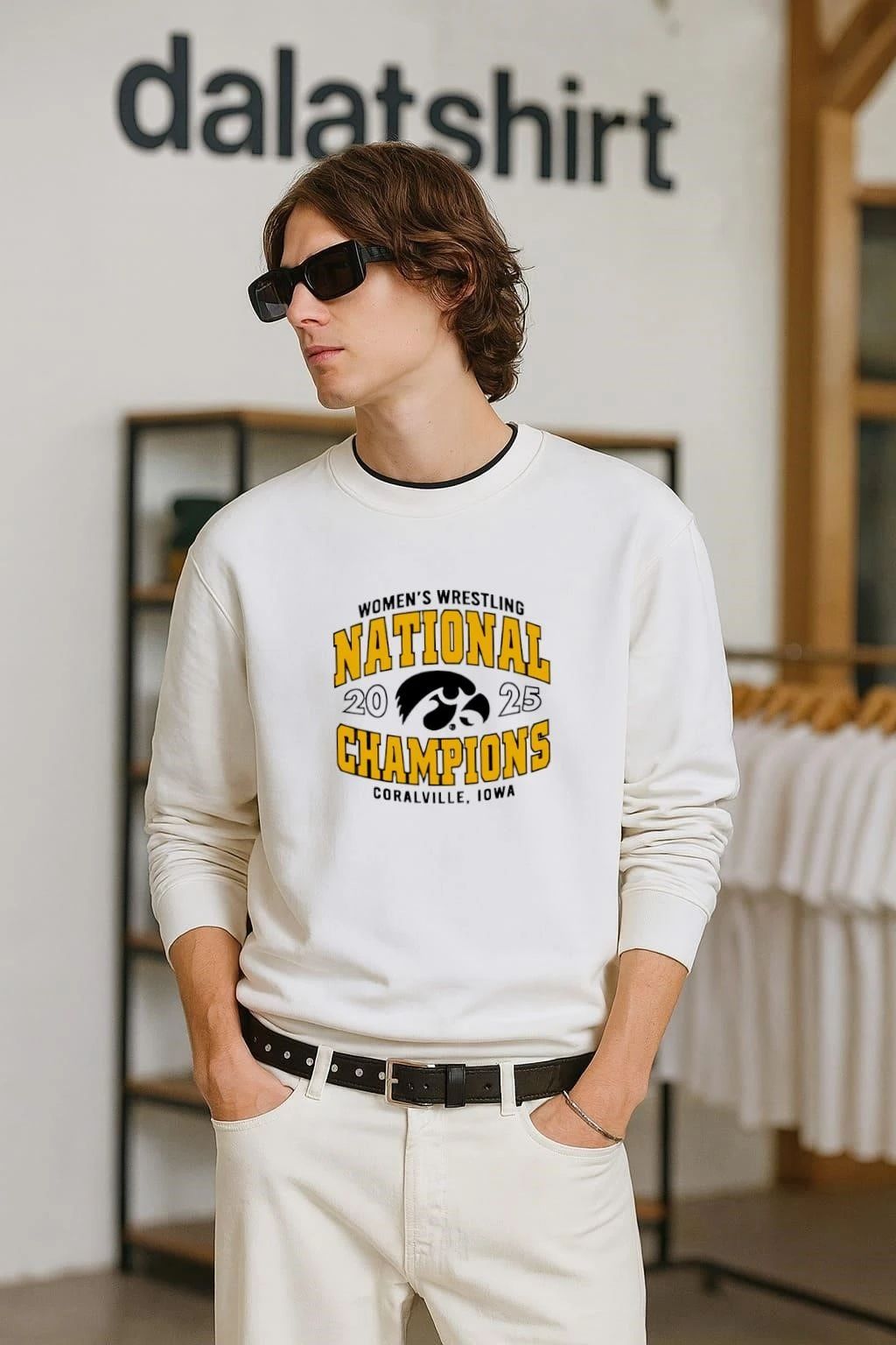 Iowa Women’s Wrestling National 2025 Back 2 Back Champs shirt