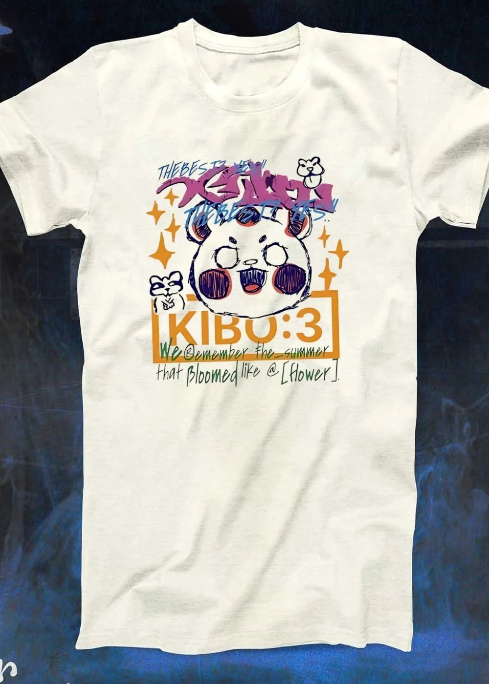 Xenon Kibo ‘3 The Best Cute Happy Bear Summer Doodle Flower Shirt