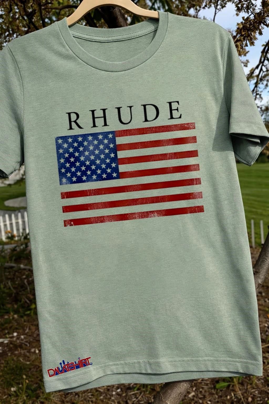 Asake Rhude Flag shirt