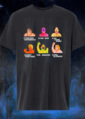 Pro Wrestling NES Game Character Roster 8-Bit Pixel Art T-Shirt