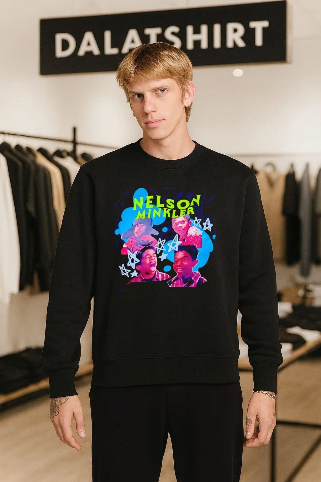 Nelson Minkler Even Stevens funny graphic shirt