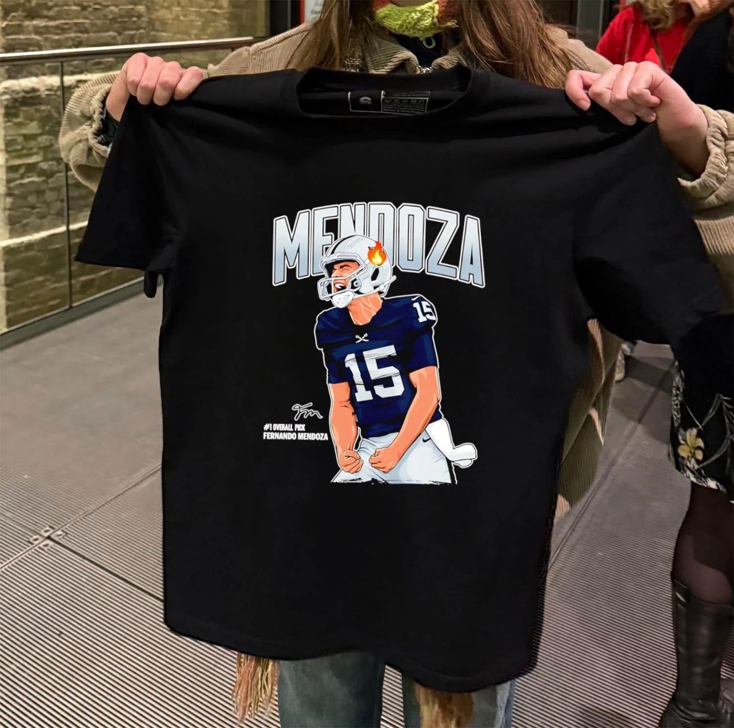 Mendoza #1 Overall Pick Fernando Mendoza Football Quarterback shirt