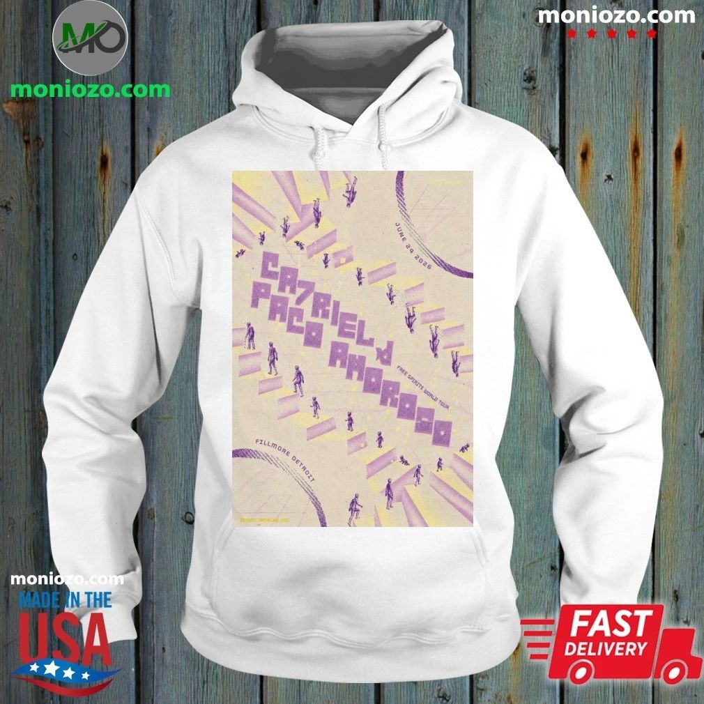 CA7RIEL And Paco Amoroso In Detroit MI On June 24 2026 Tour Poster Shirt
