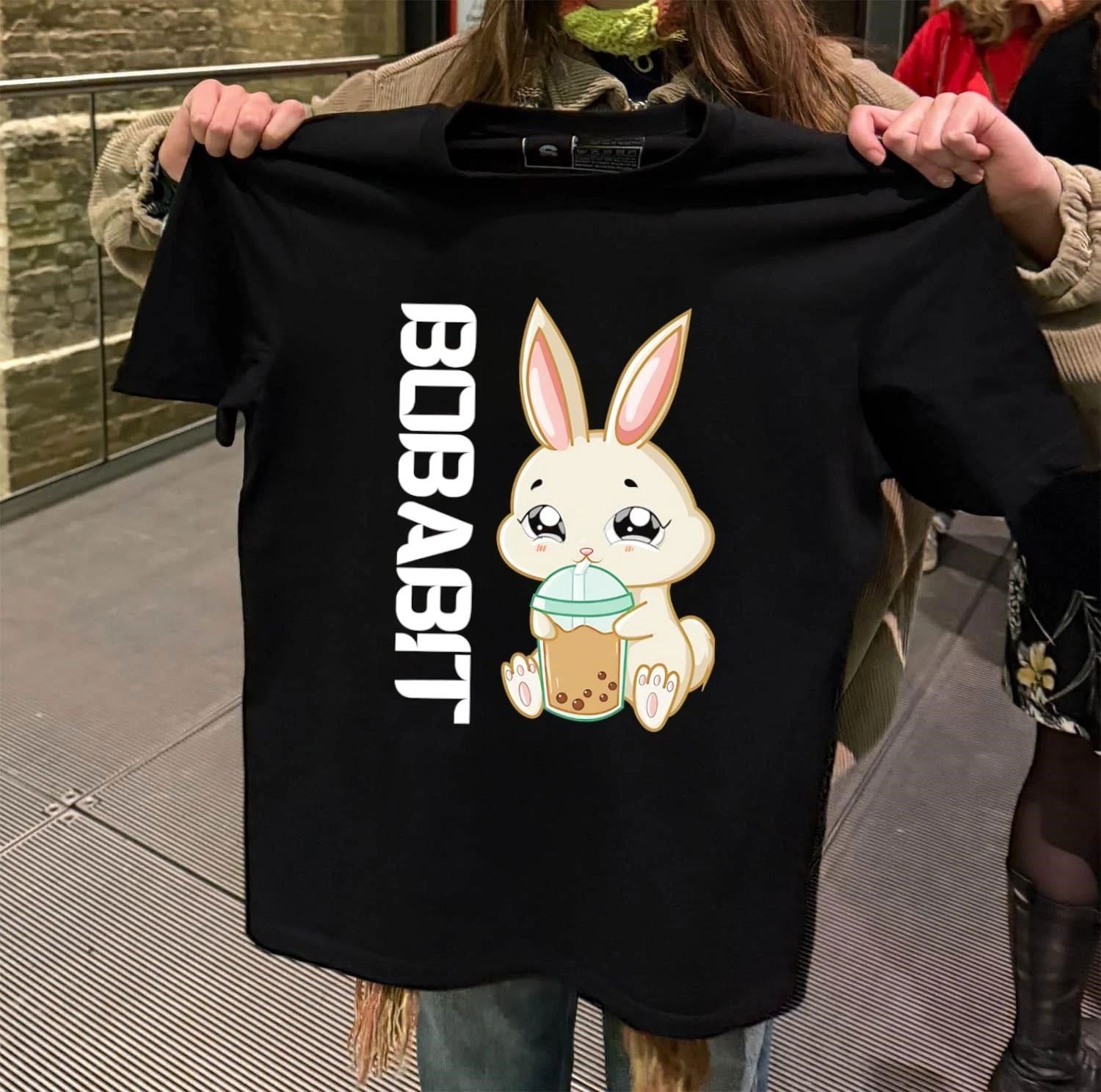 Bobabbit Bunny Drinking Boba Tea shirt