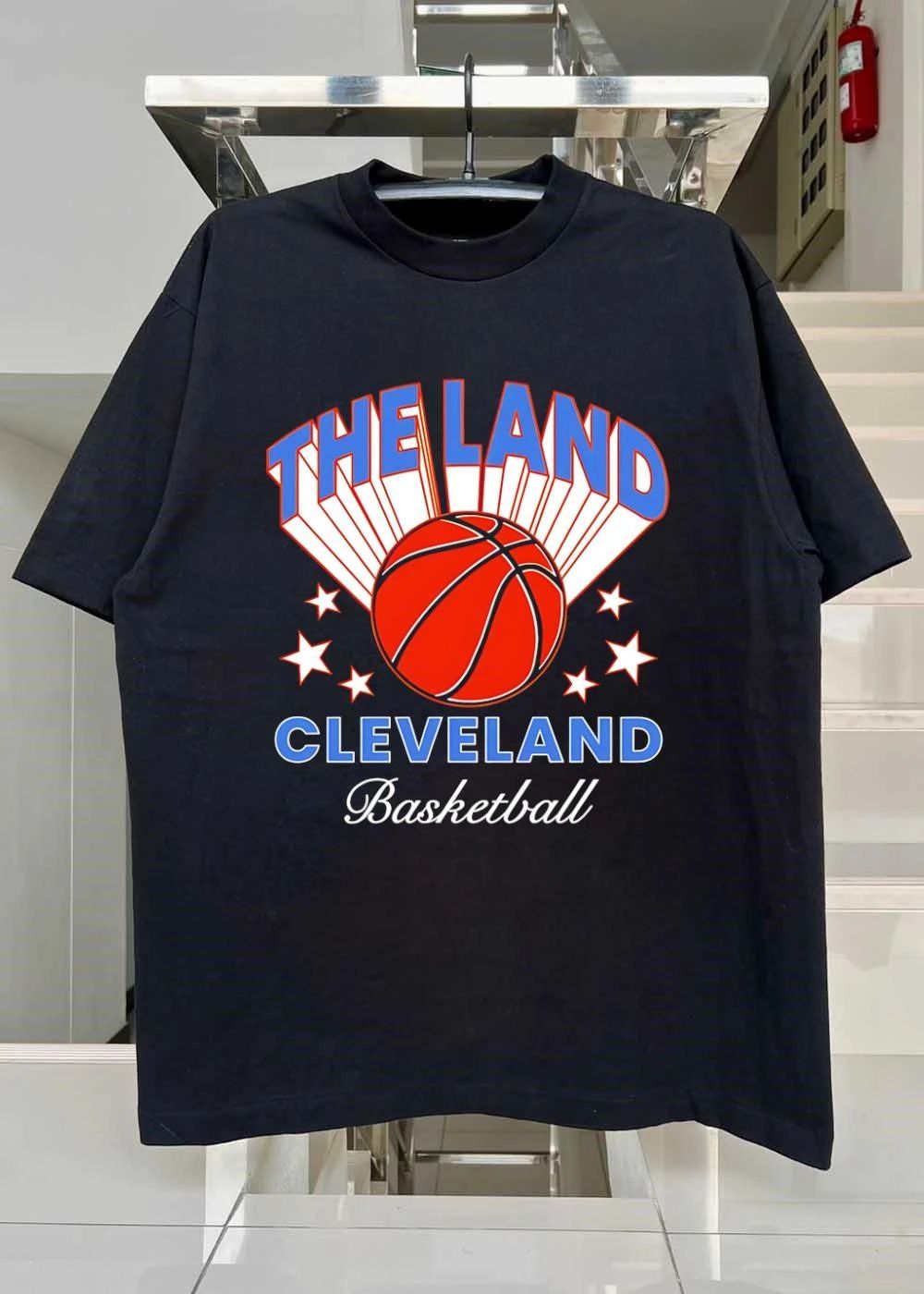 The Land Cleveland Basketball Orange Ball shirt