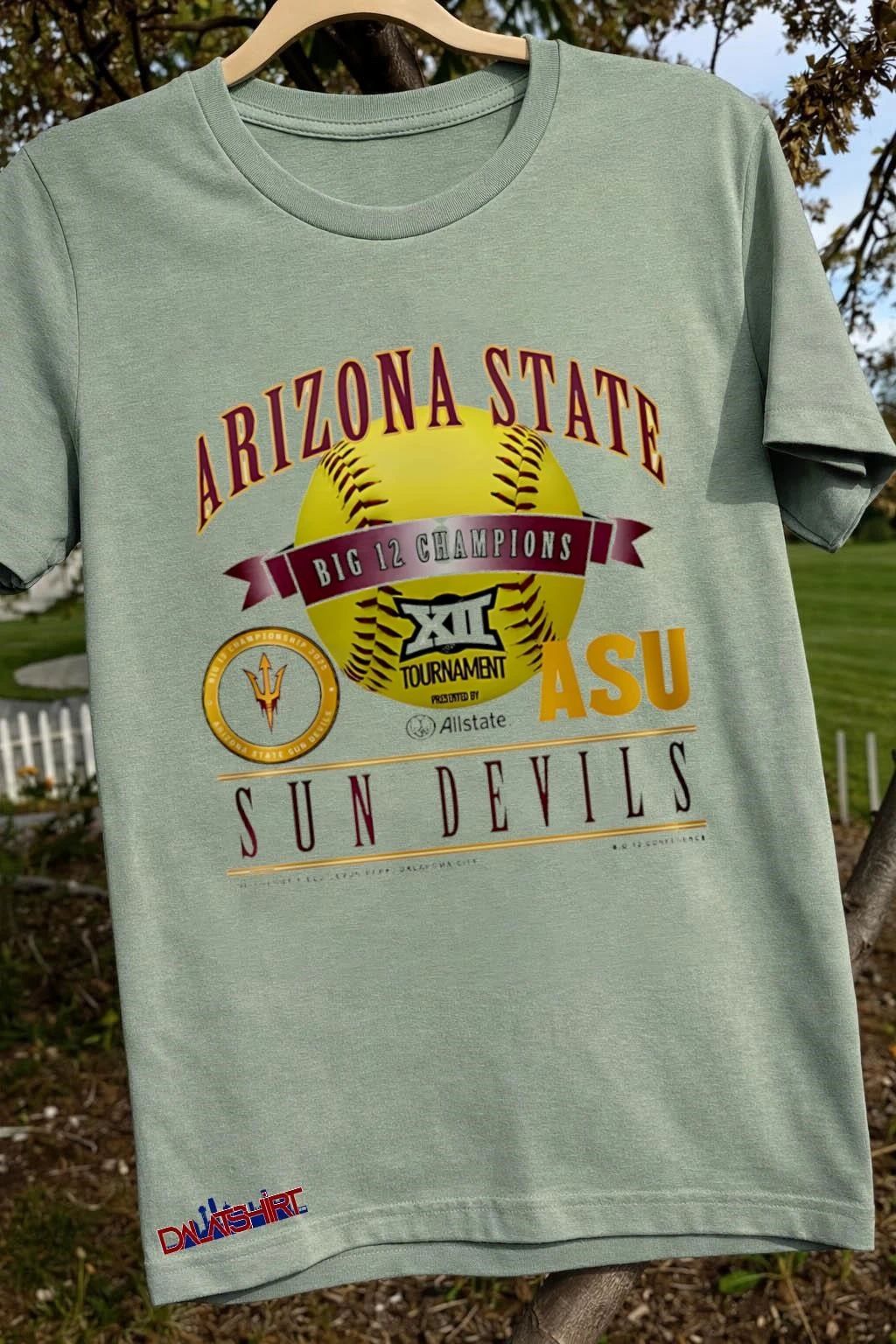 Arizona State Sun Devils 2026 Big 12 Softball Tournament Champions shirt