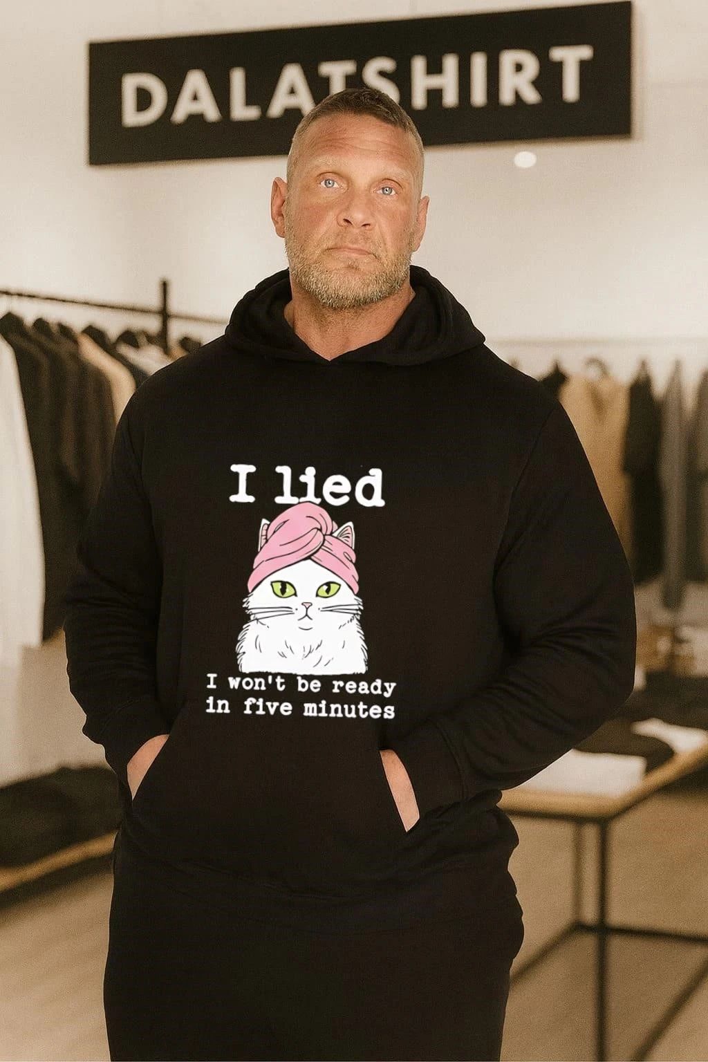 Cat Pink Towel I Lied I Won’t Be Ready In Five Minutes shirt