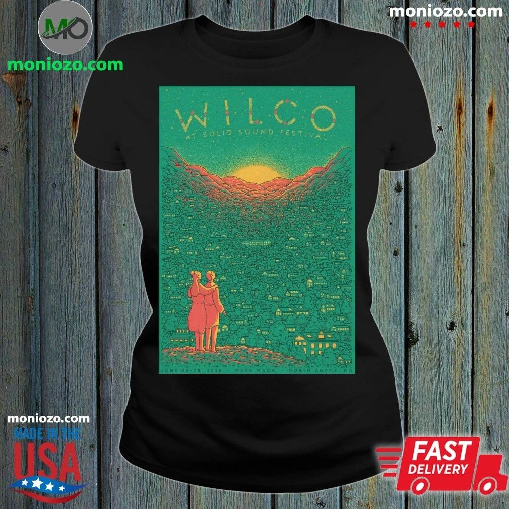 Wilco June 26-28 2026 Solid Sound Festival In North Adams MA Poster T-Shirt
