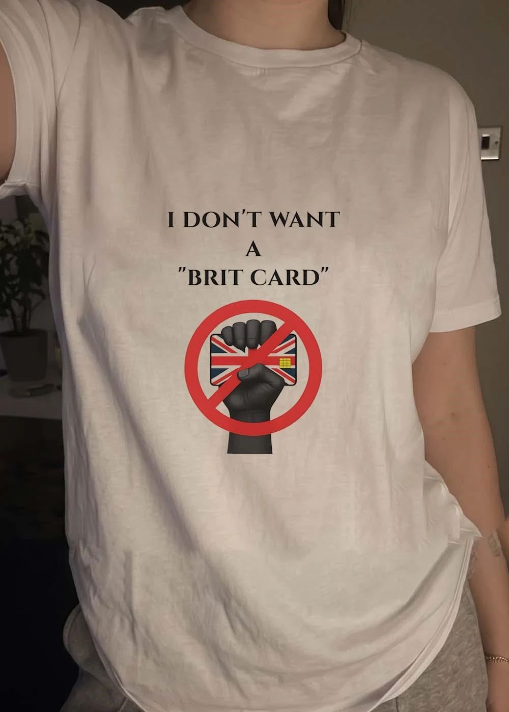 I Don’t Want A ‘Brit Card’ Union Jack Credit Card T-Shirt