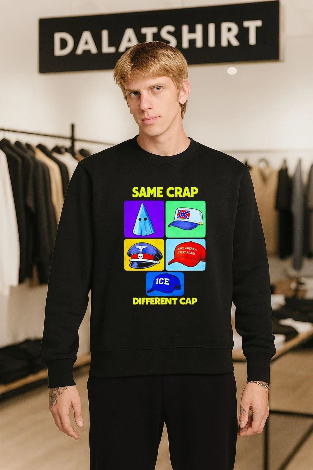 Same Crap Different Cap Political Protest Graphic shirt