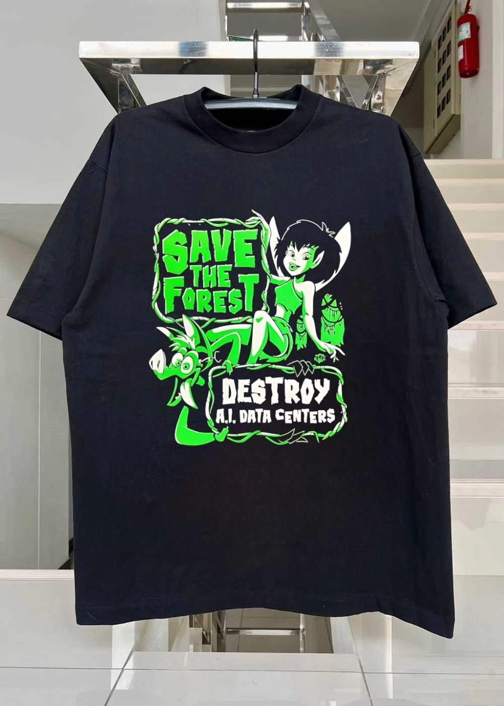 Save The Forest Destroy AI Data Centers FernGully shirt