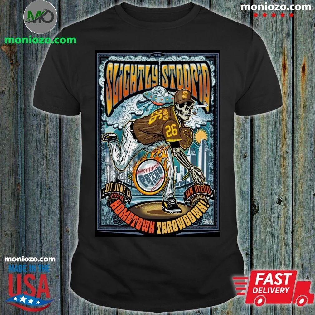 Original Slightly Stoopid San Diego CA Tour On June 13 2026 Poster T-Shirt