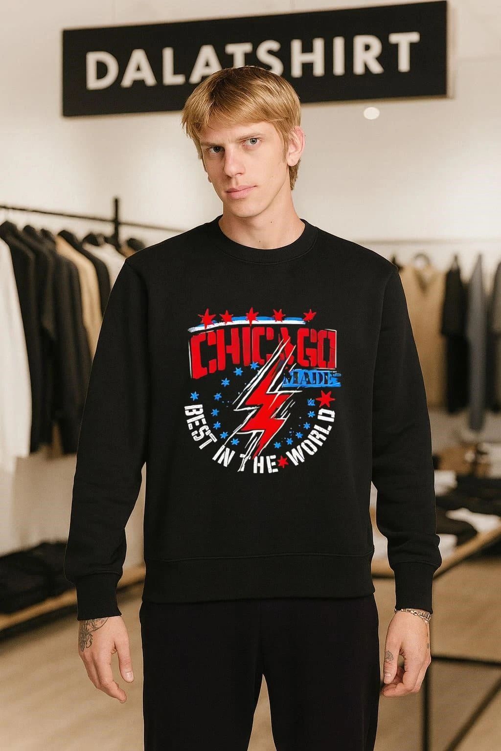 Chicago Made Best In The World Lightning Bolt Wrestling shirt