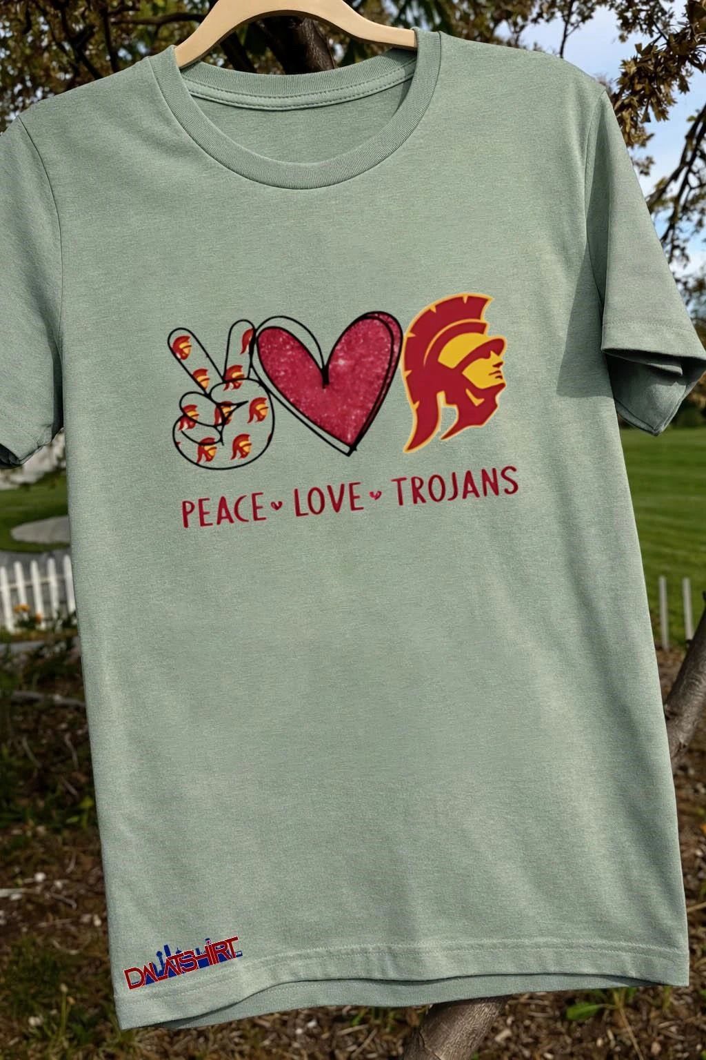 Peace love usc trojans shirt