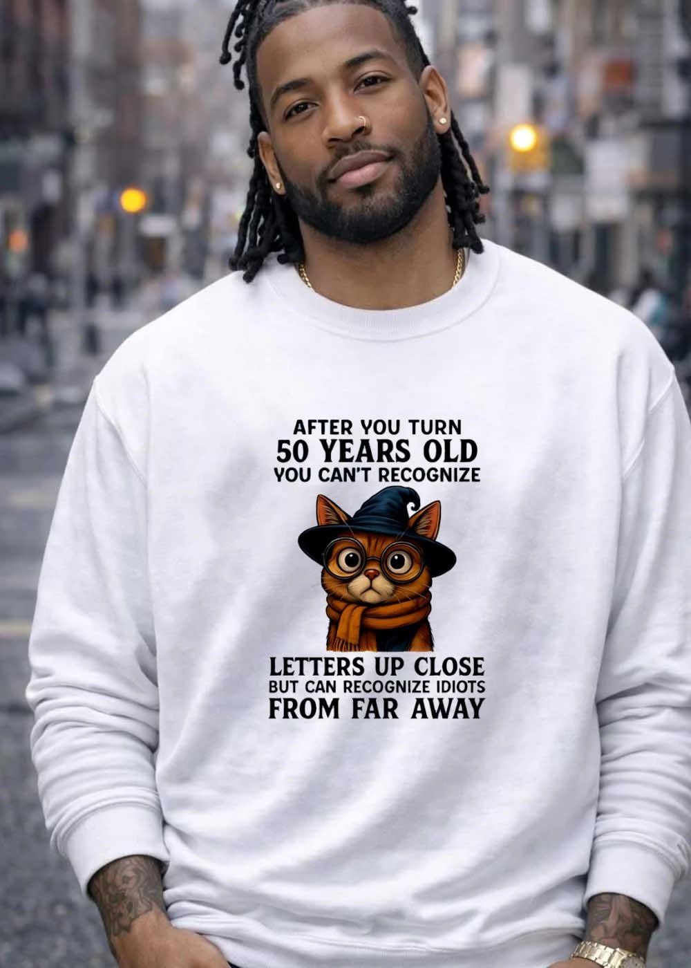 After You Turn 50 Years Old Cat Wearing Glasses shirt
