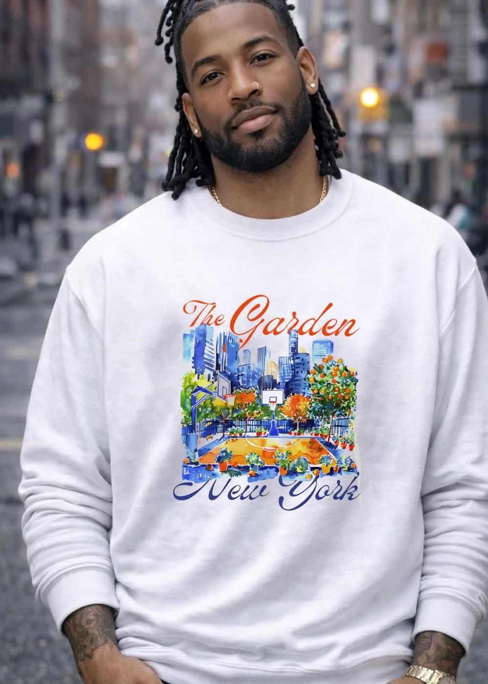 The Garden New York Basketball Court City Skyline shirt