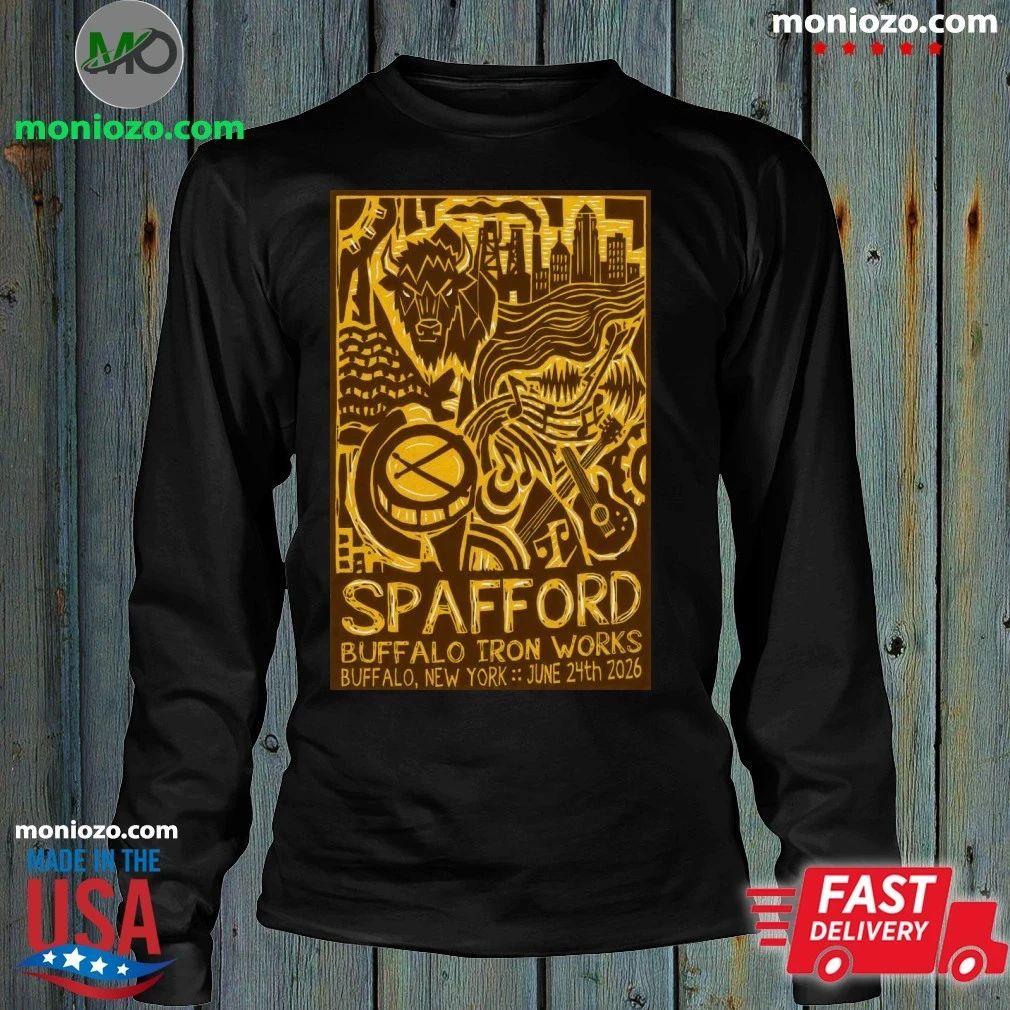 Spafford Buffalo Concert Tour 2026 June 24 Buffalo Iron Works Poster Shirt