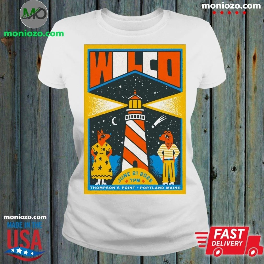 Original Wilco Portland ME 6 21 2026 Poster Shirt